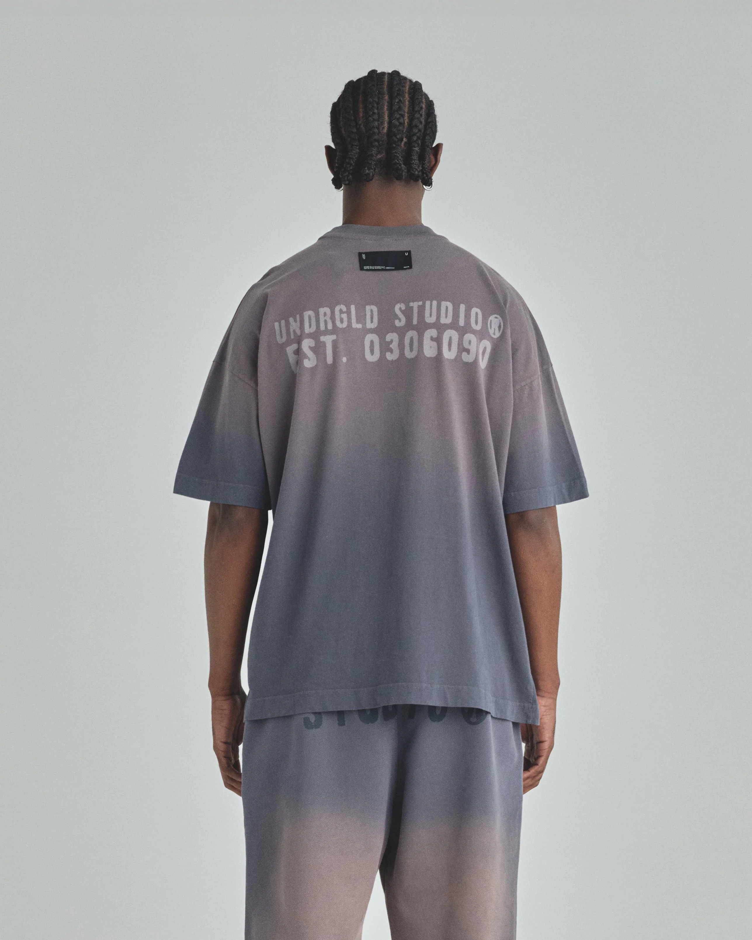 Spring Worn Logo Tshirt Sandblast Gray - Image 7
