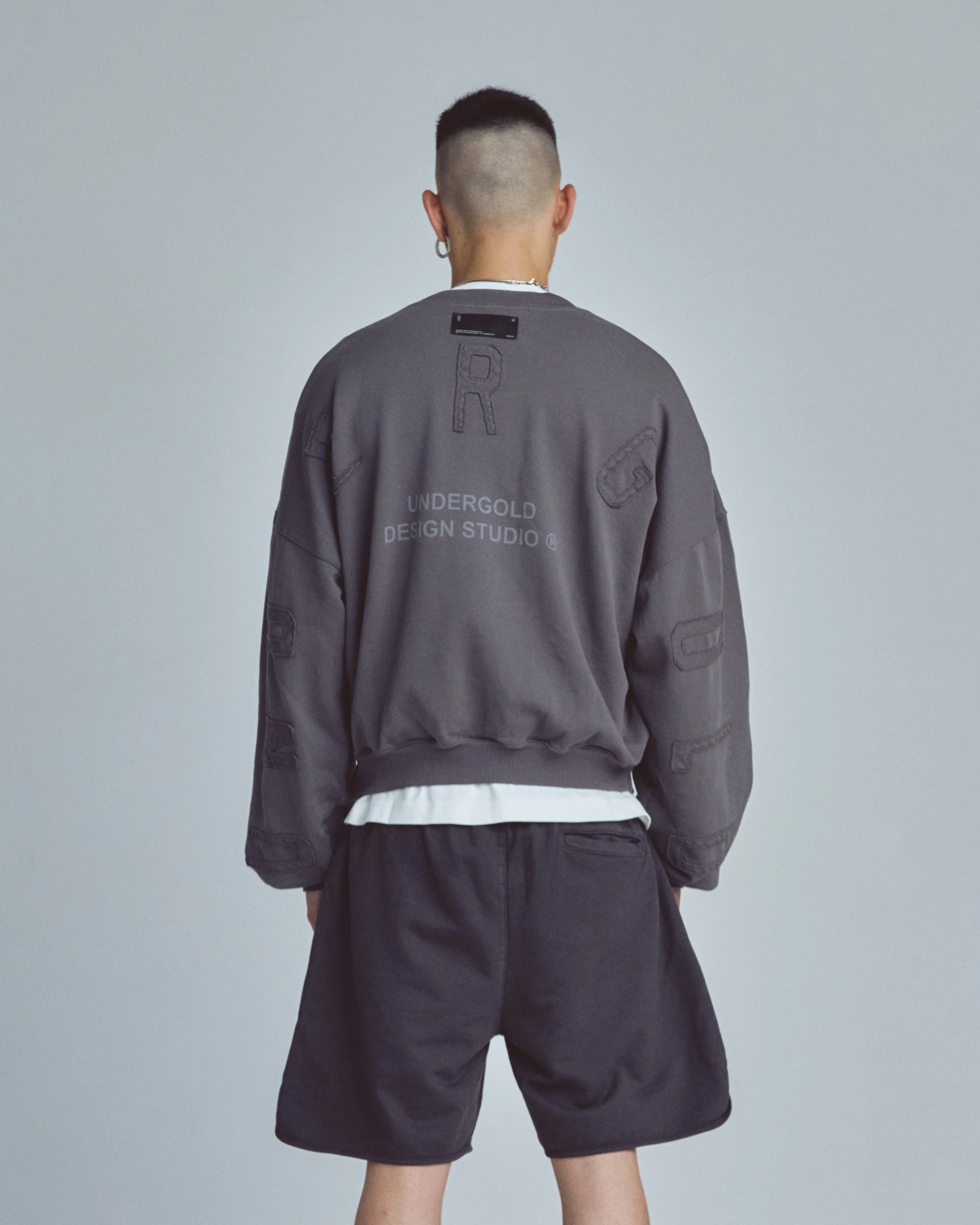 Stardust Basic Boxy Fit Crewneck Gray - Image 7