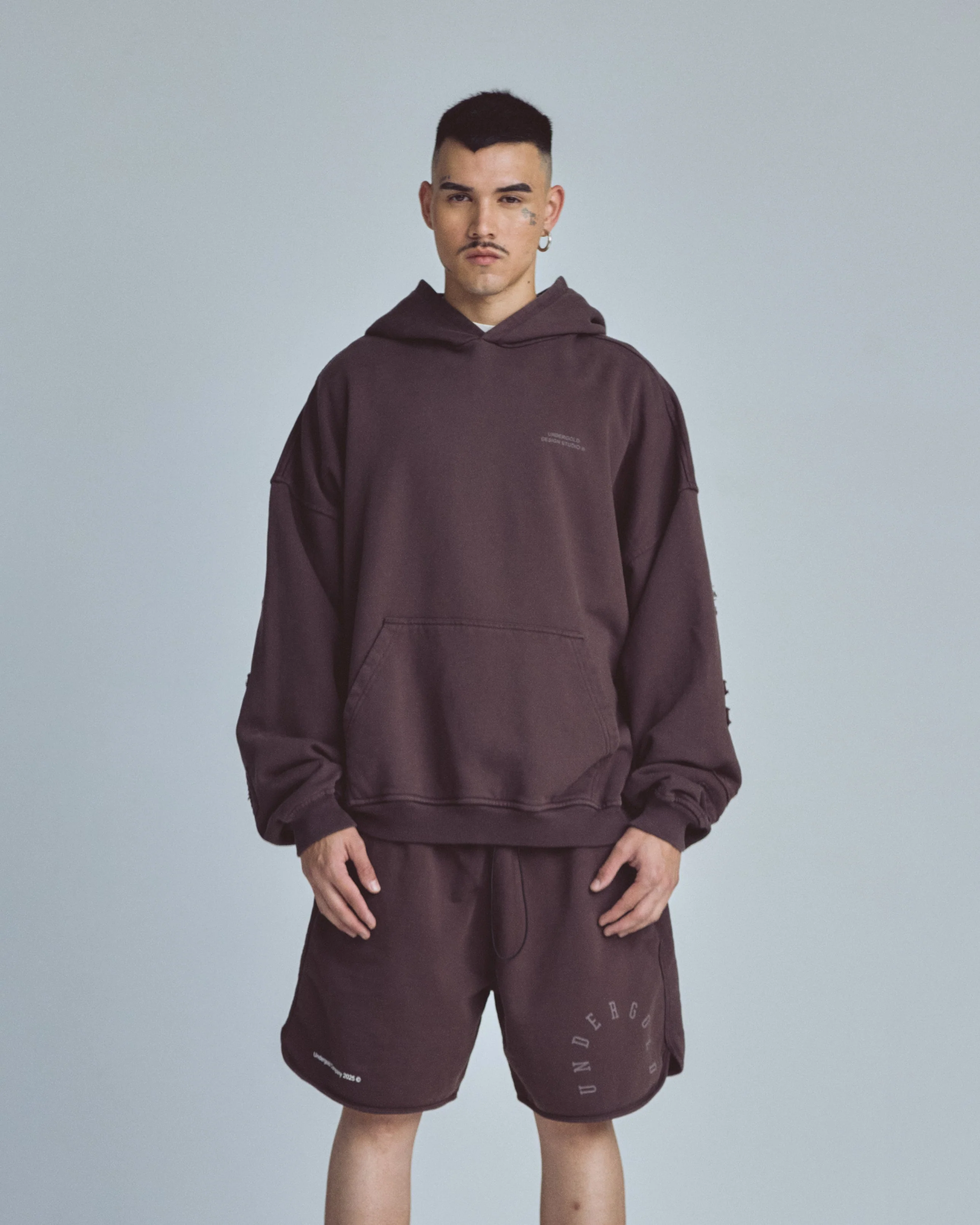 Stardust Basic Hoodie Brown - Image 8