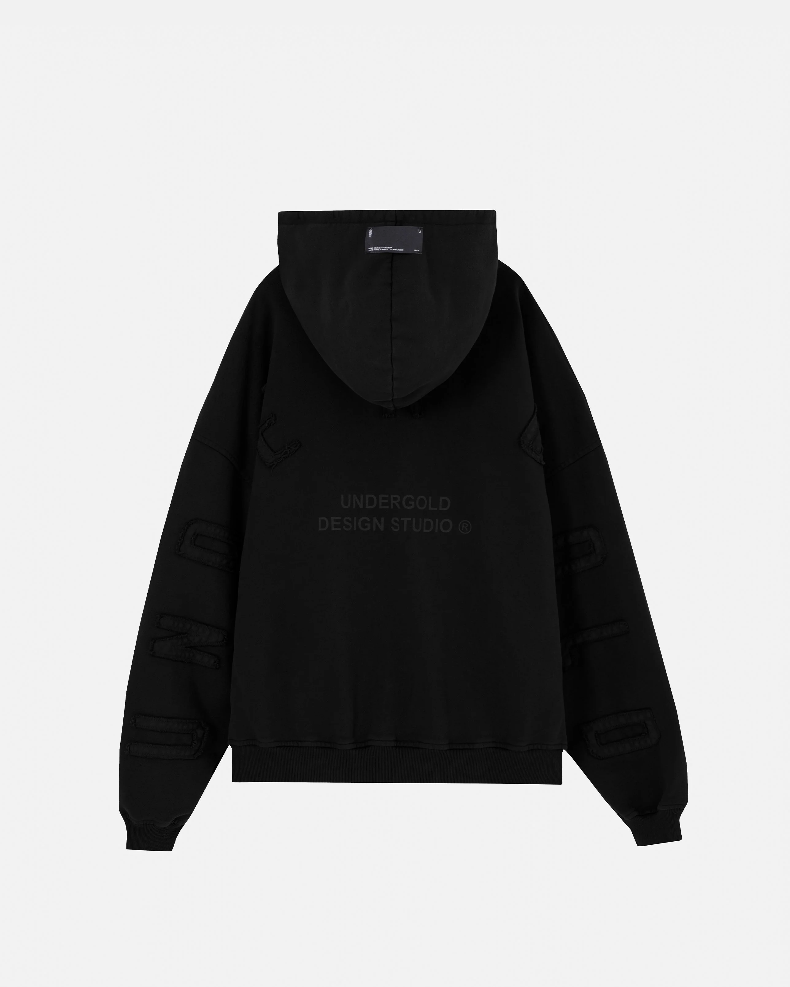 Stardust Basic Zip Up Hoodie Black - Image 3