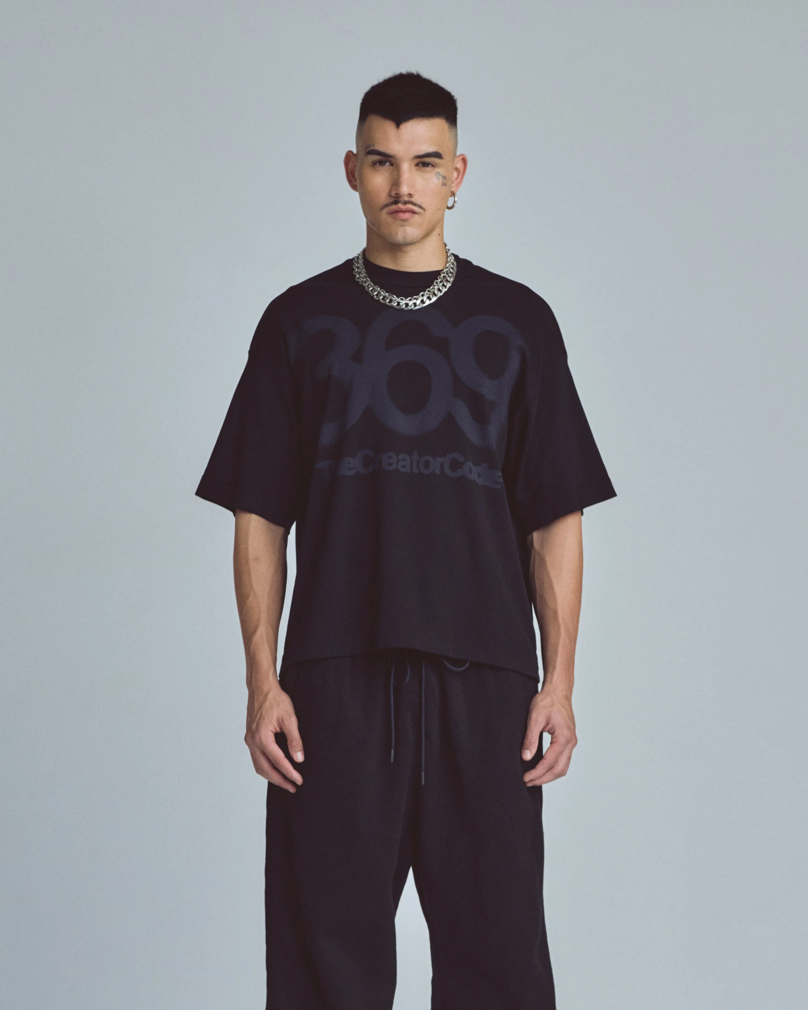 Stardust Code Boxy Fit Tshirt Black - Image 2
