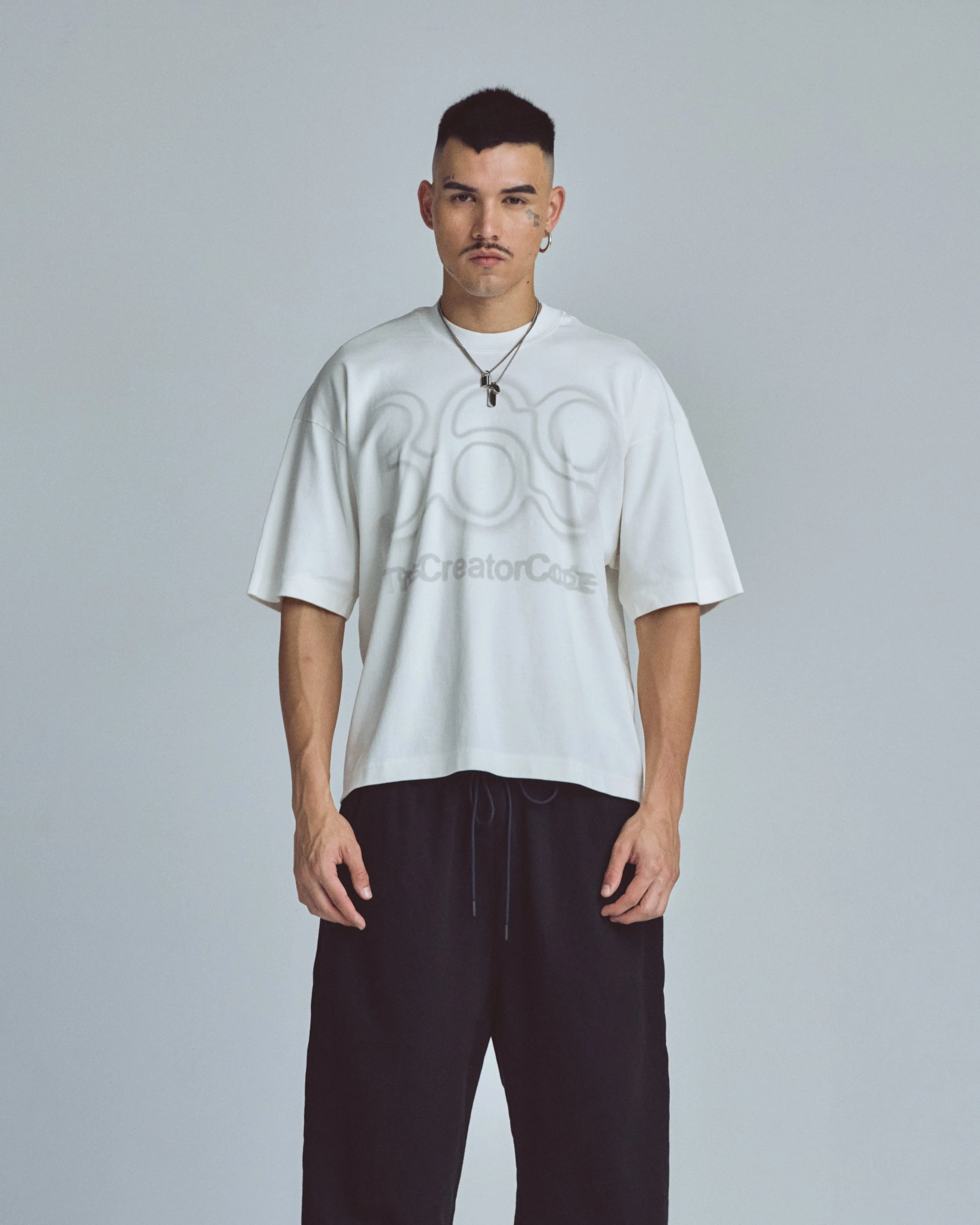 Stardust Code Boxy Fit Tshirt White - Image 2