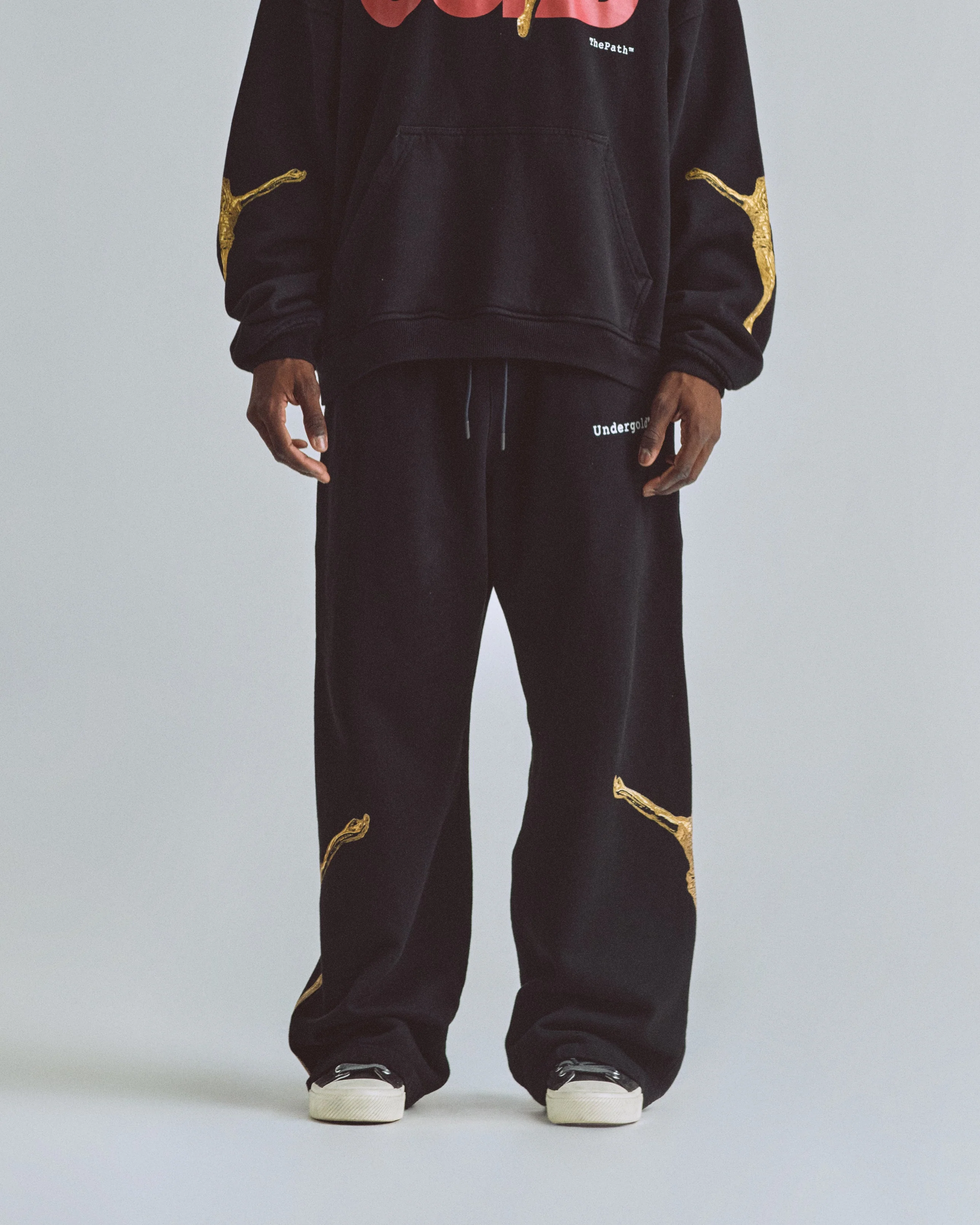 The Path Golden Christ Straightpants Black - Image 2