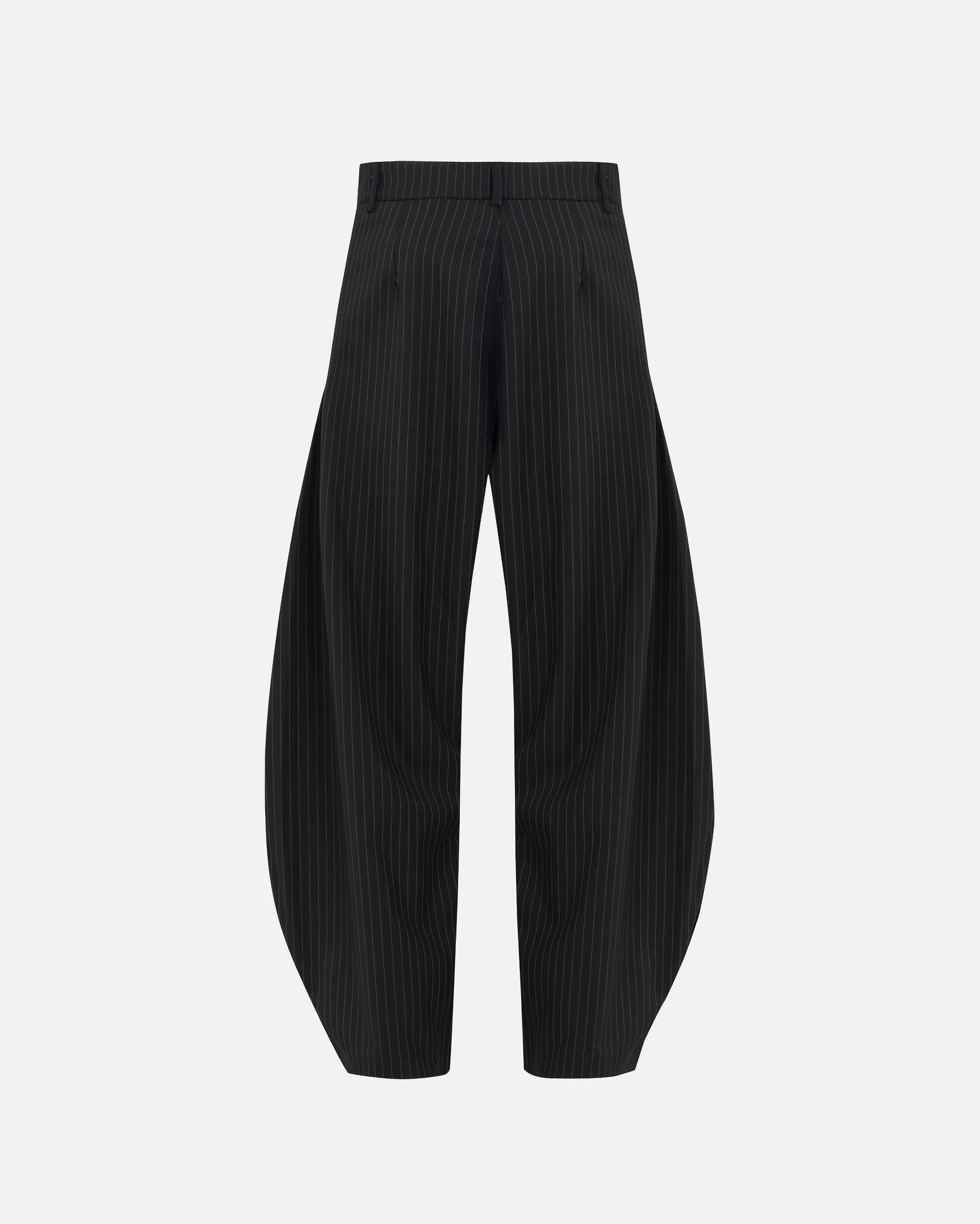 The Path Monogram Barrel Trouser Black / Chalk Line - Image 3