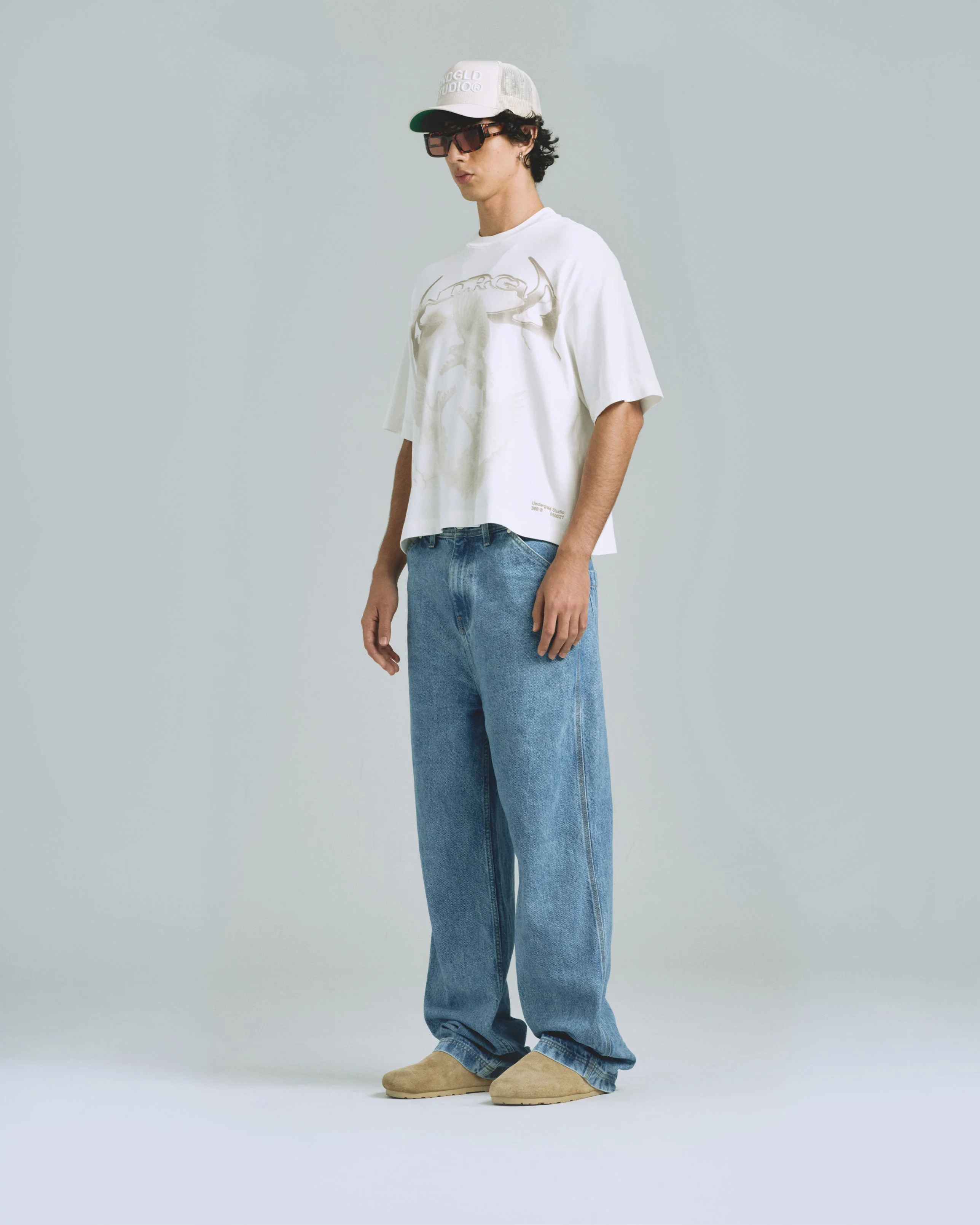 Thunder Rider Pigeons Boxy Fit Tshirt White - Image 5