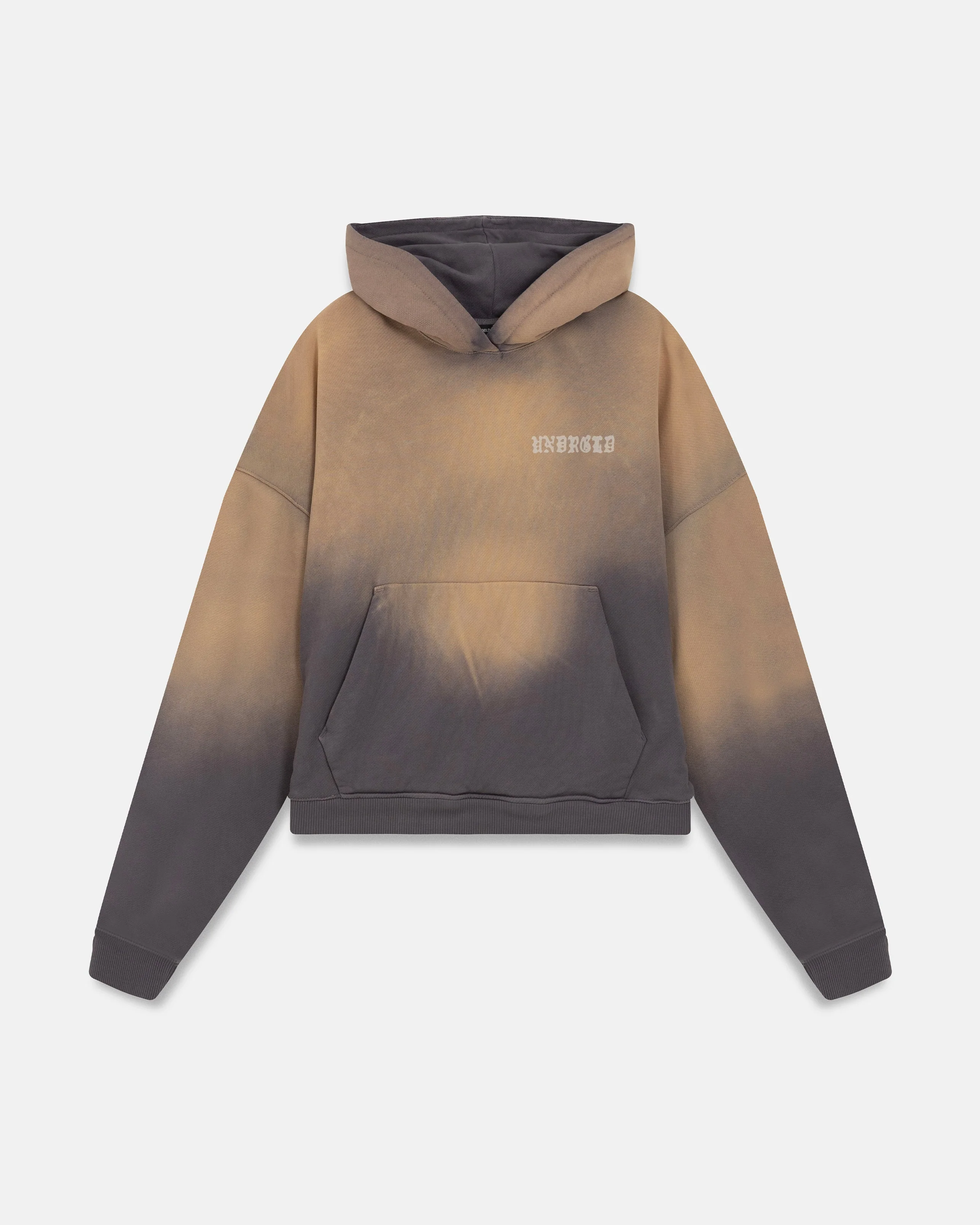 W 94' Fragments Boxy Fit Hoodie Dirty Brown - Image 3