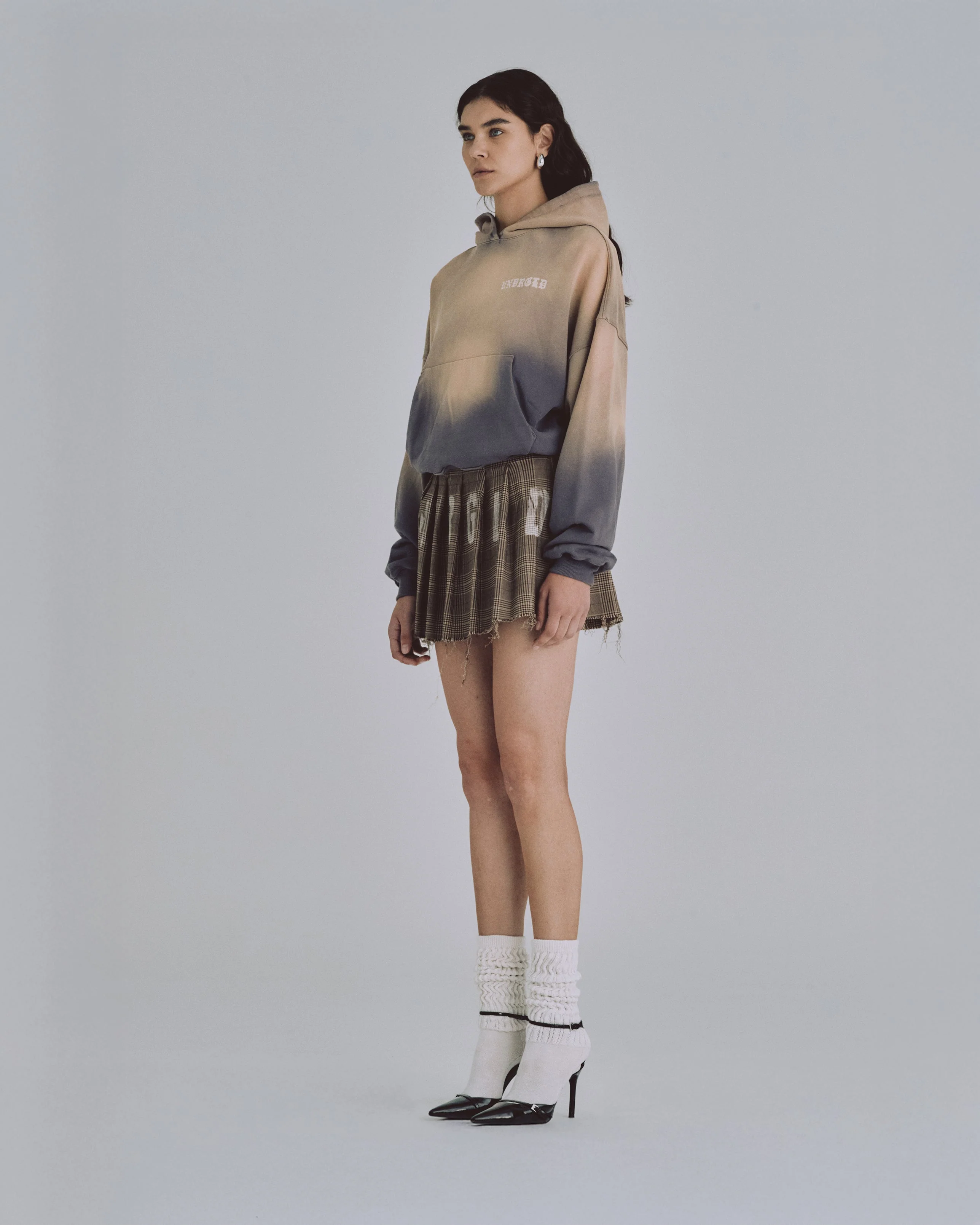 W 94' Fragments Boxy Fit Hoodie Dirty Brown - Image 5