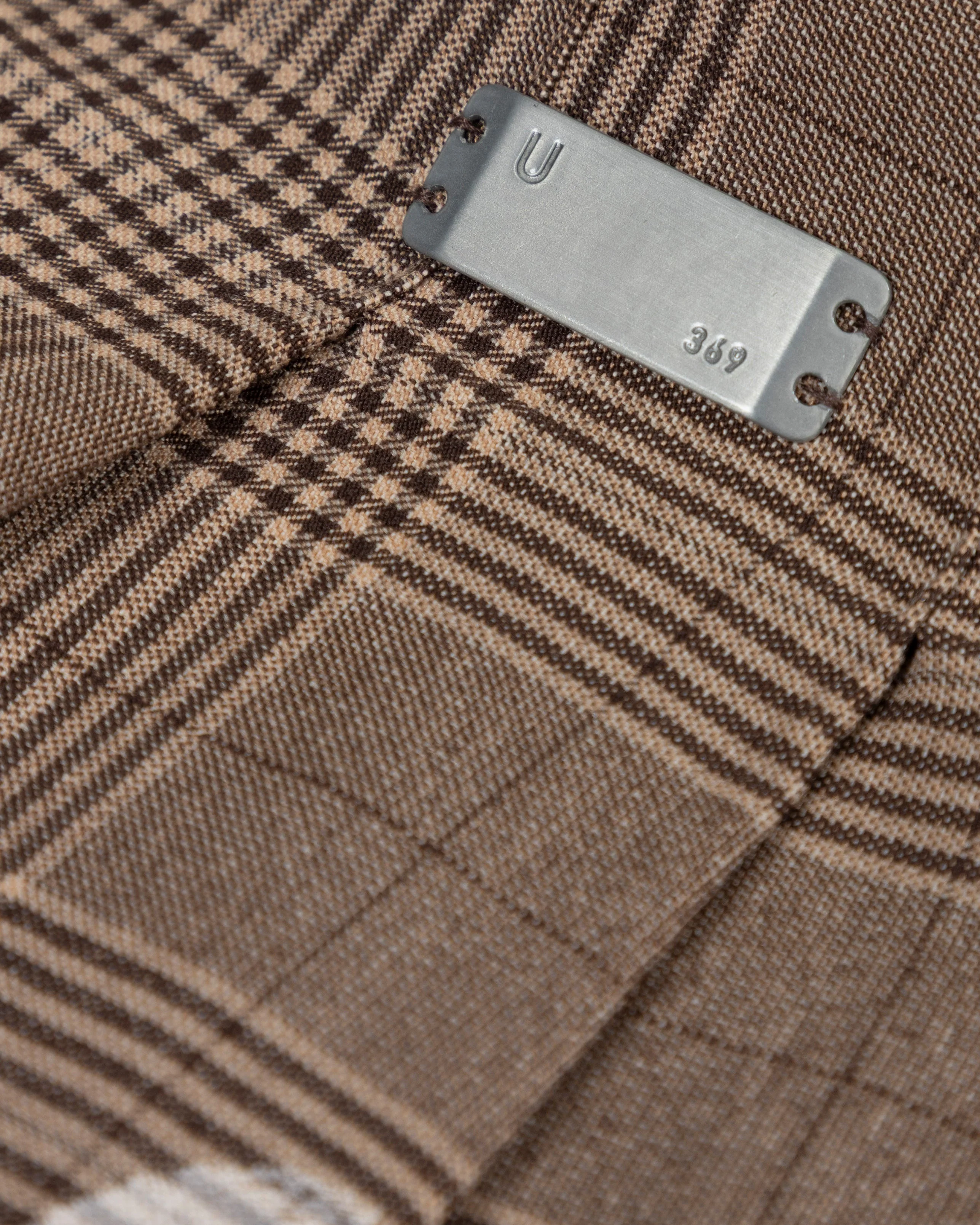 W 94' UNDRGLD Plaid Mini Skirt Brown - Image 4