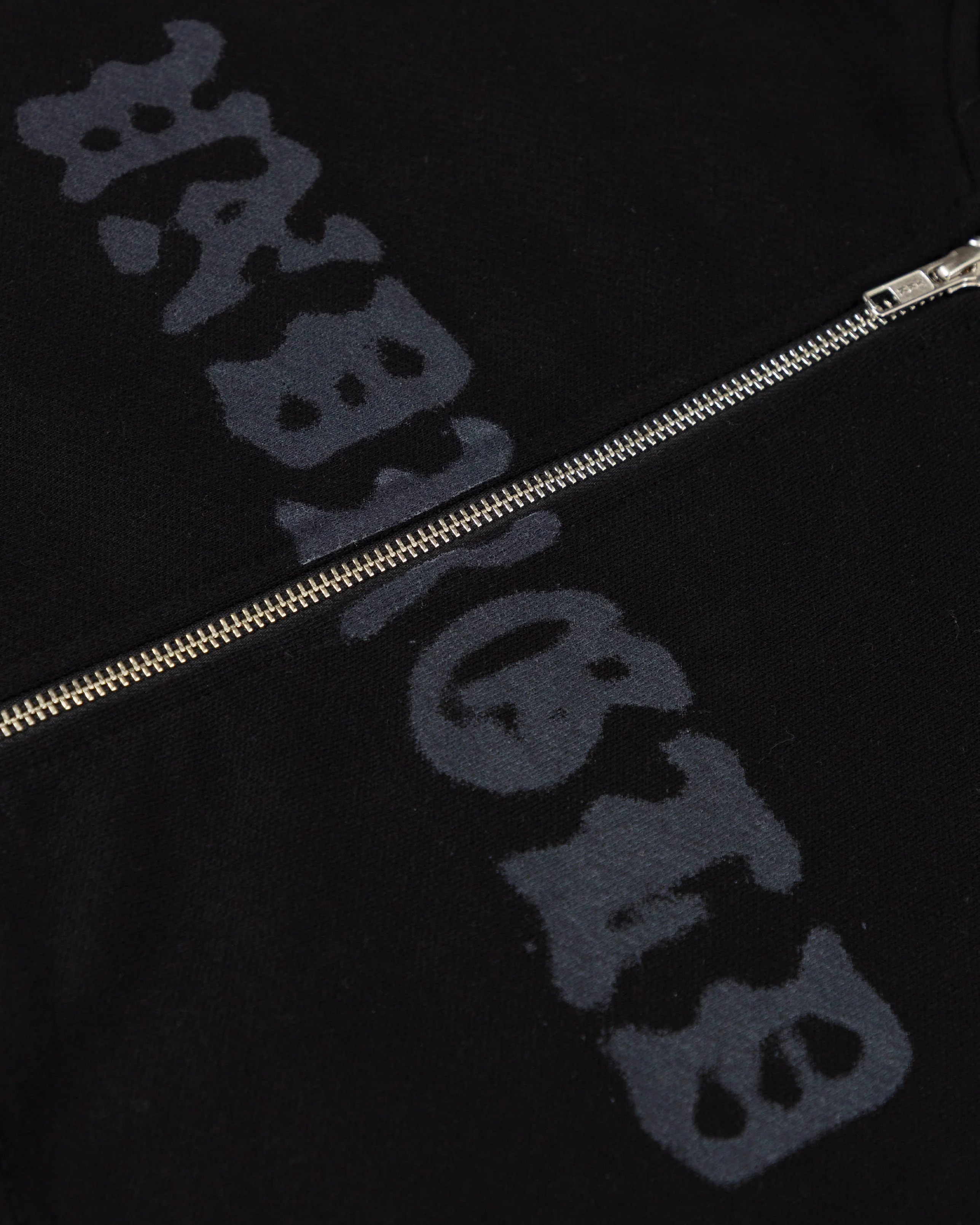 W 94' UNDRGLD Zip Up Slim Fit Hoodie Black - Image 4