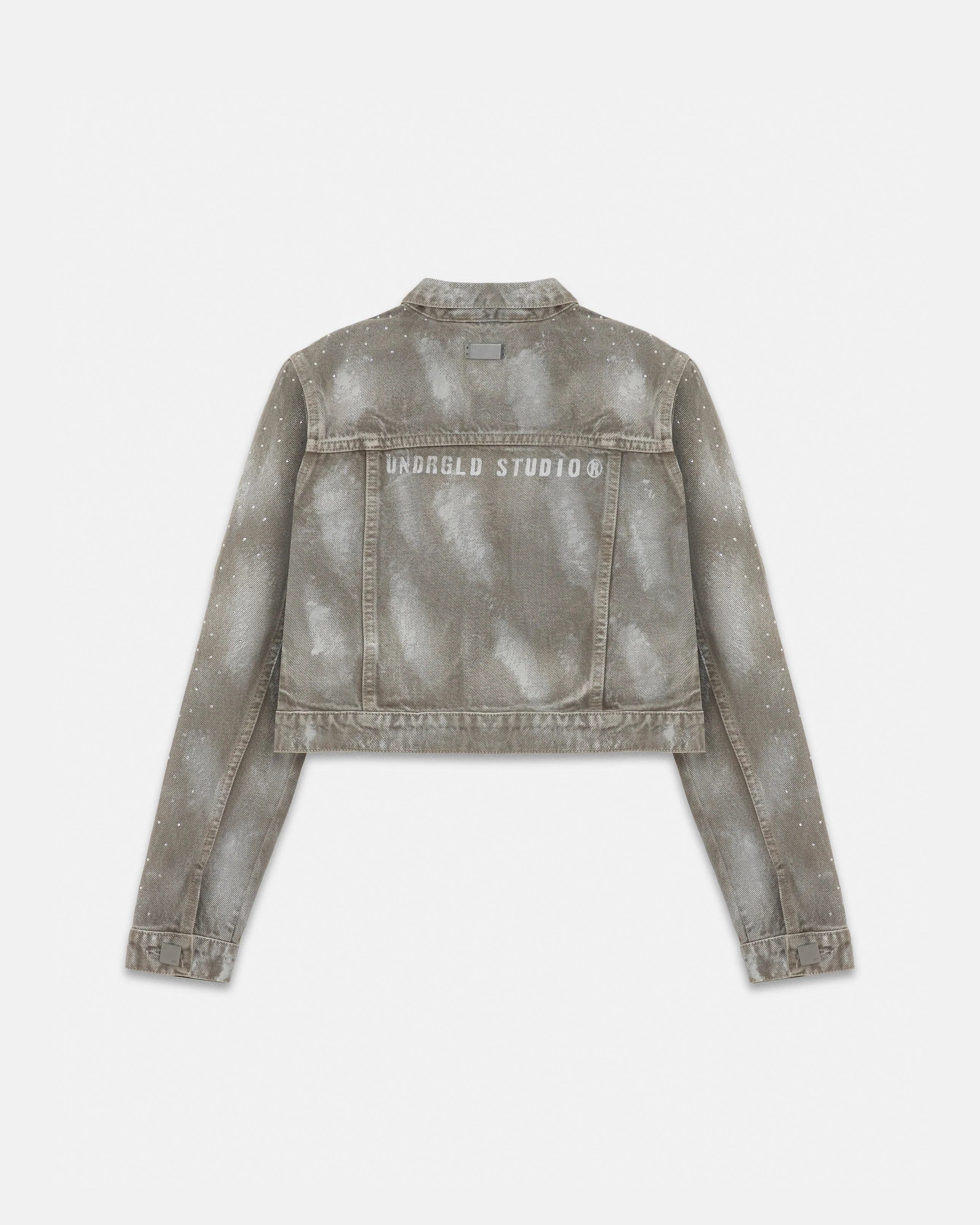 W 94' Worn Logo Jacket Smoke Gray - Image 3