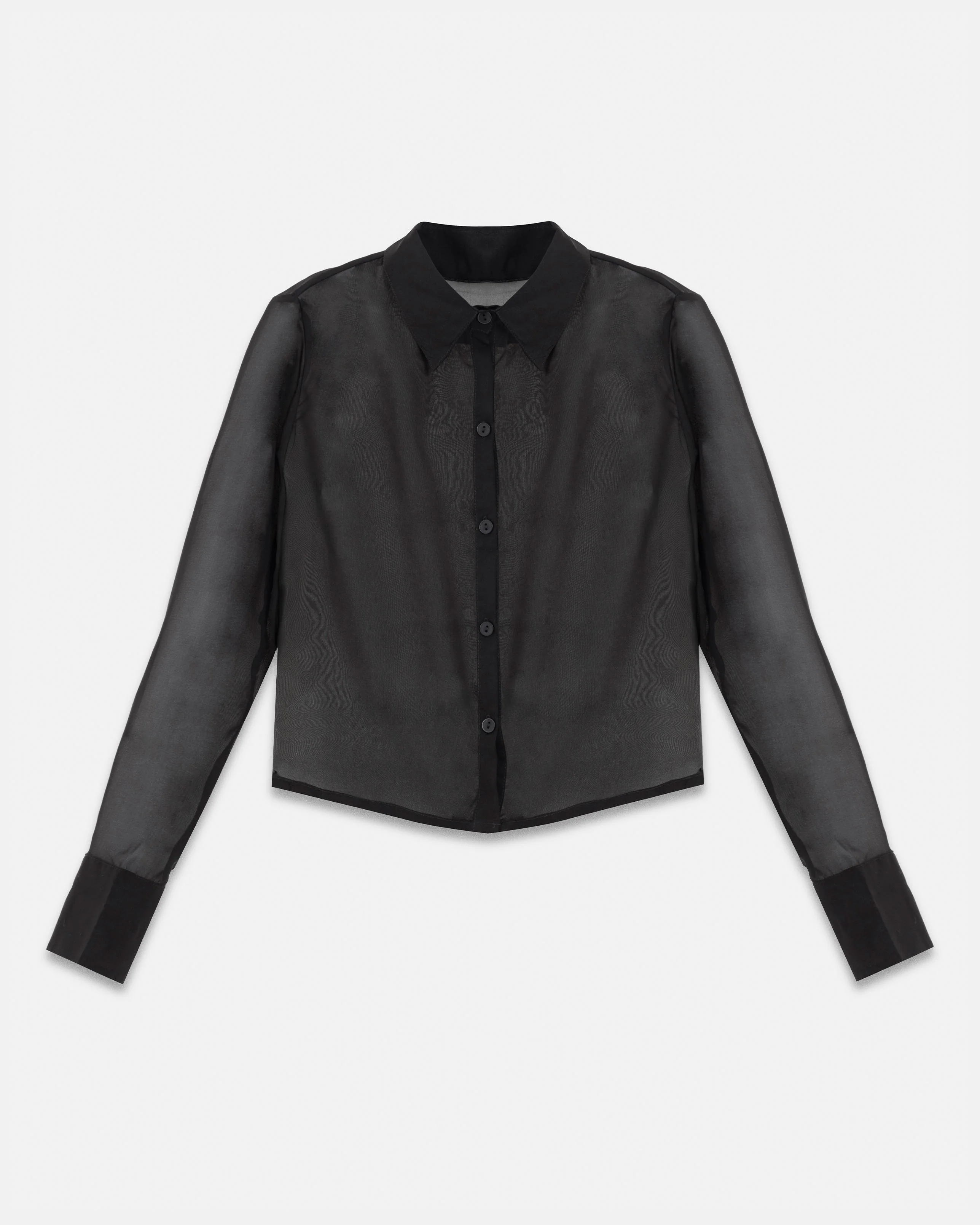 W Basics Transparent Shirt Black