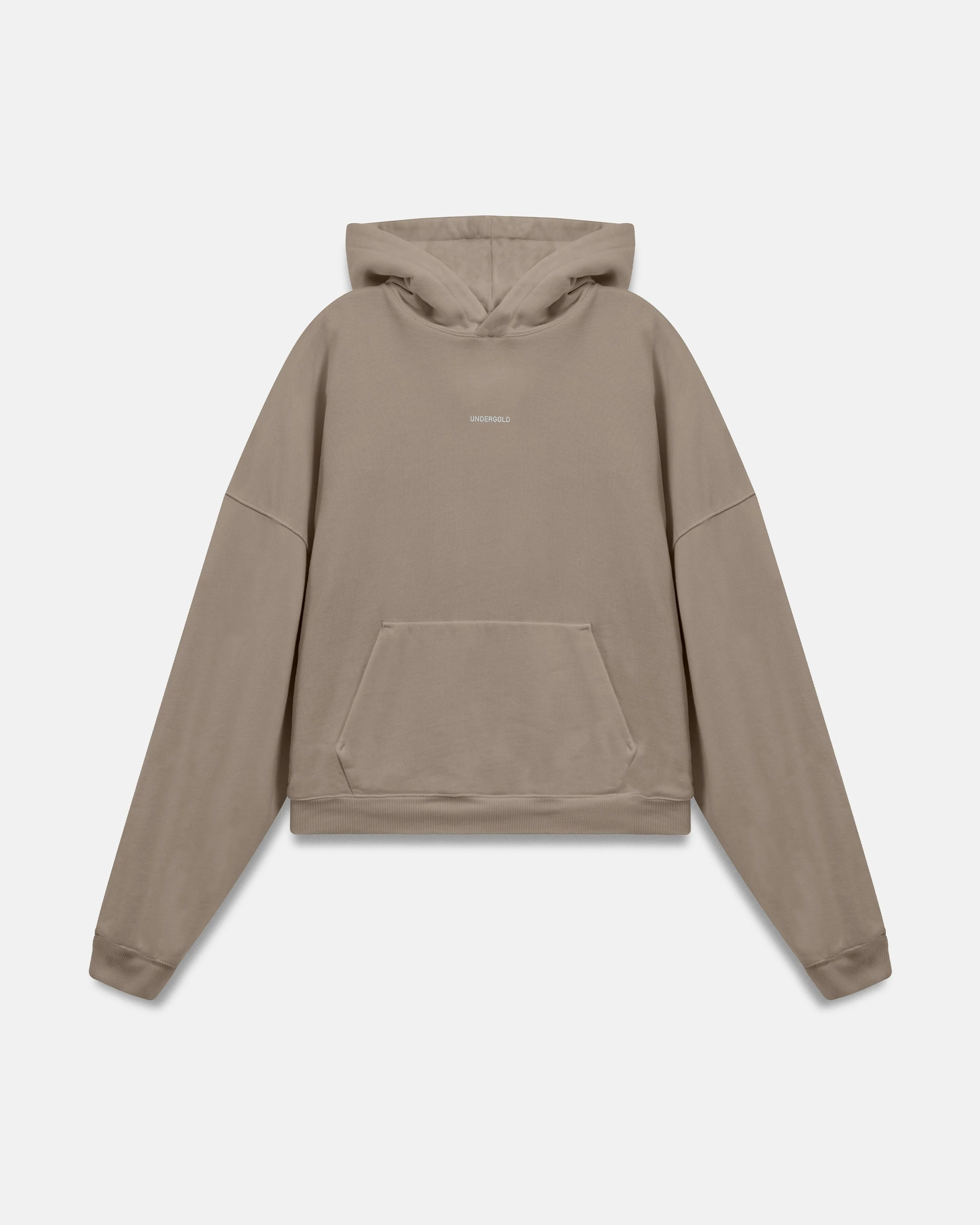 W Basics Undergold Boxy Fit Hoodie Cream - Image 3