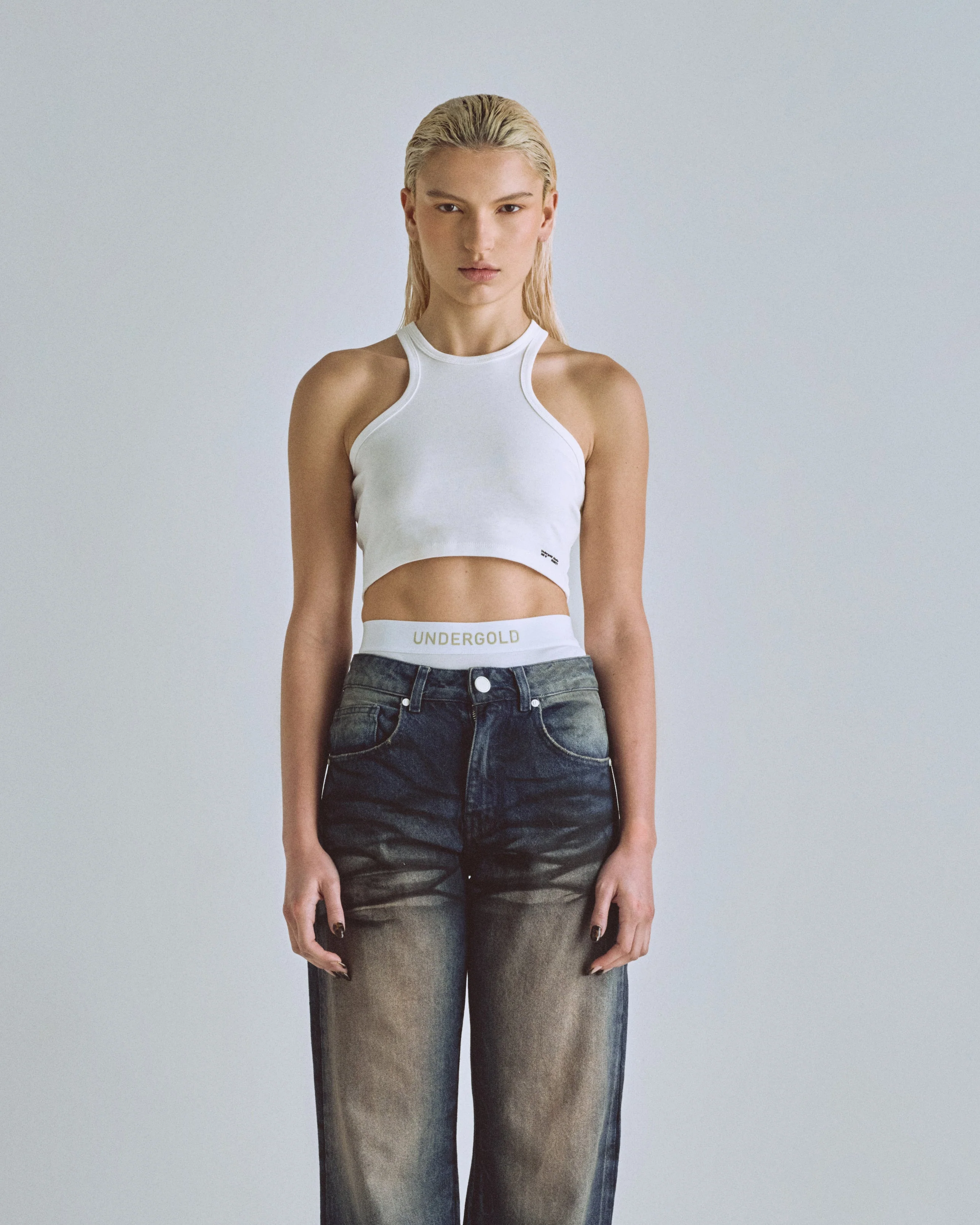W Basics Undergold Studio Tank Top White - Image 2