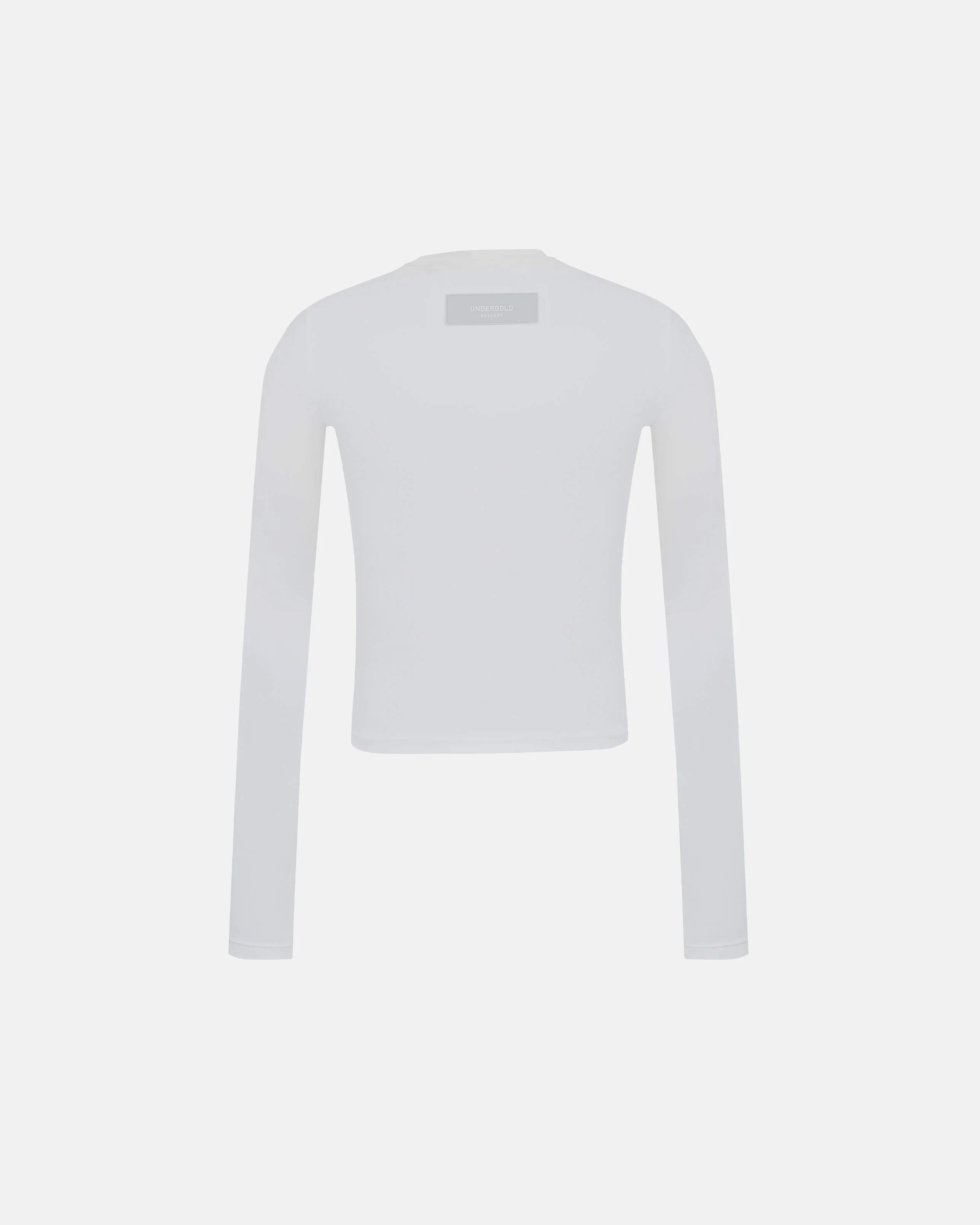 W Basics Undergold Studio Ultra Slim Long Sleeve Tee White - Image 3