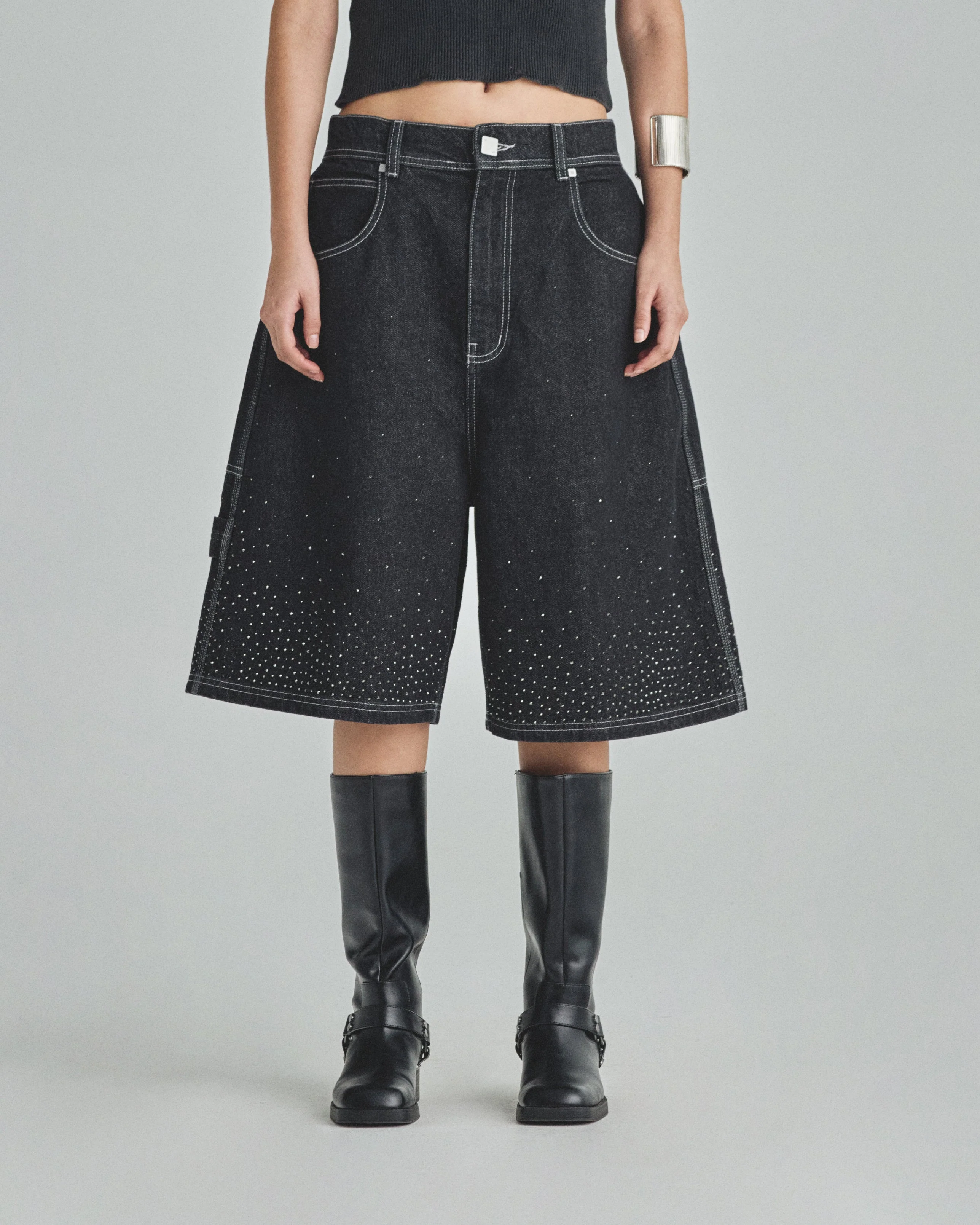 W Basics UNDRGLD Jorts Black - Image 8
