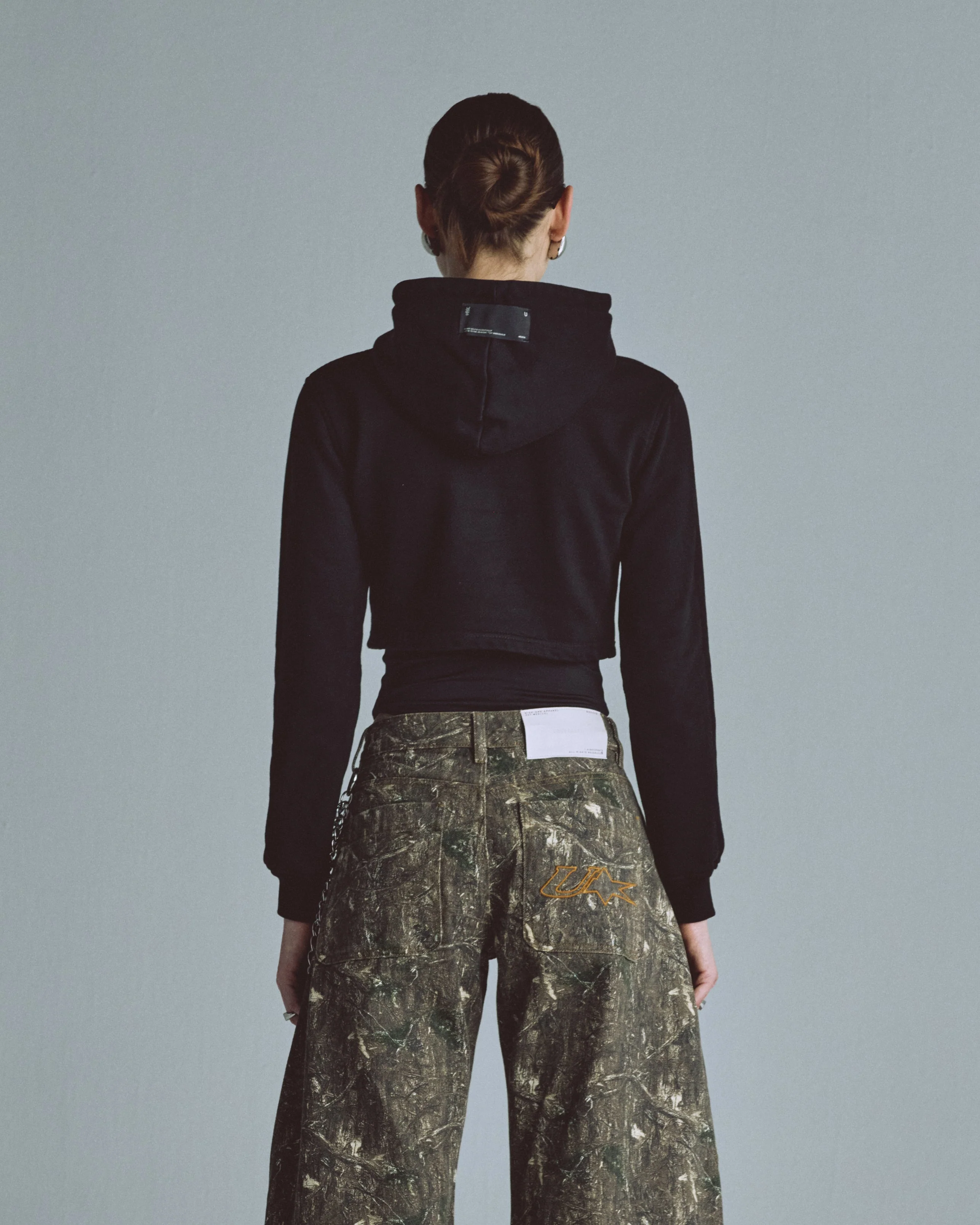 W Echoes Cammo UNDRGLD Slim Fit Hoodie Black - Image 6