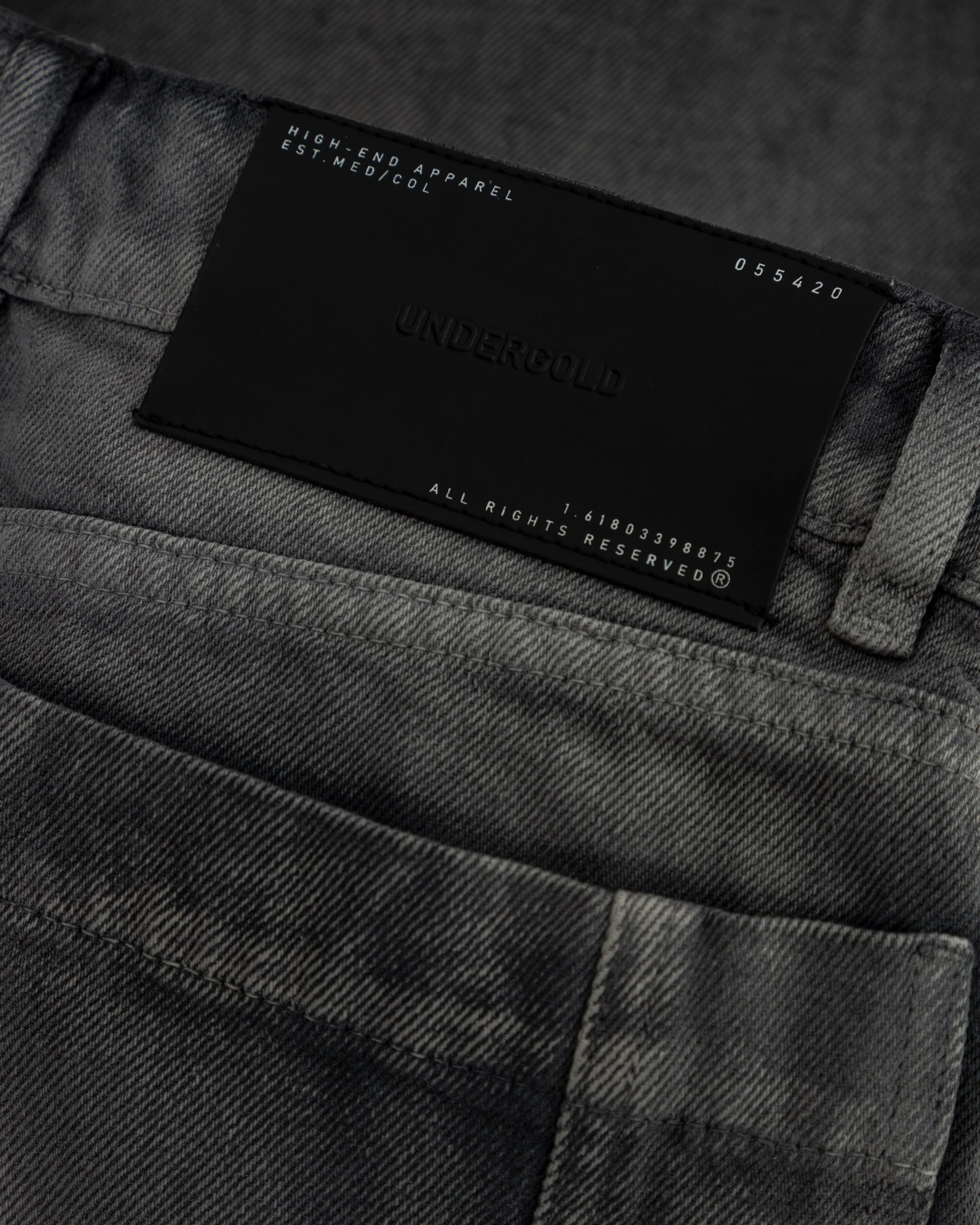W Echoes Tremor Wide Jeans Washed Gray - Image 6