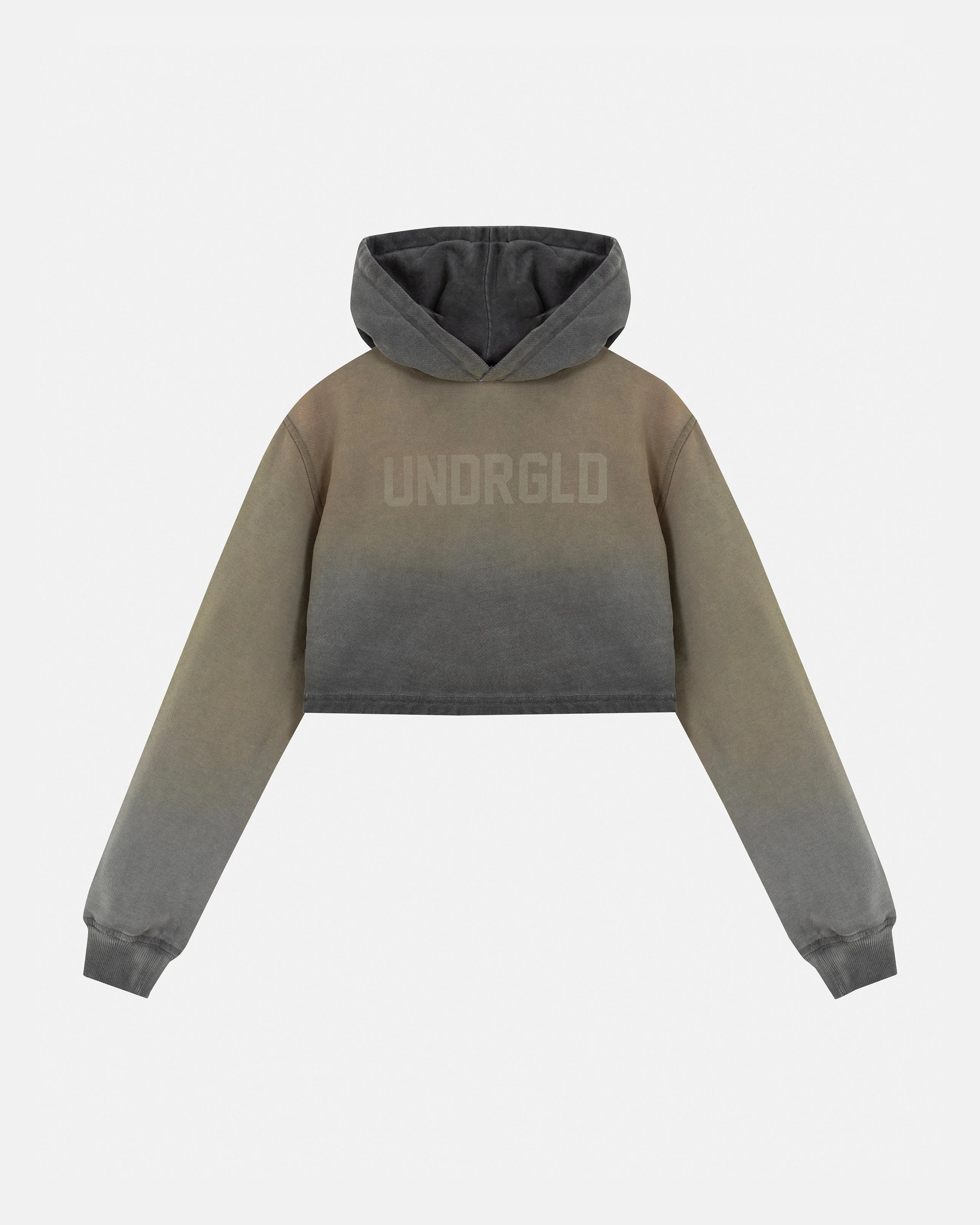 W Echoes UNDRGLD Slim Fit Hoodie Faded Olive
