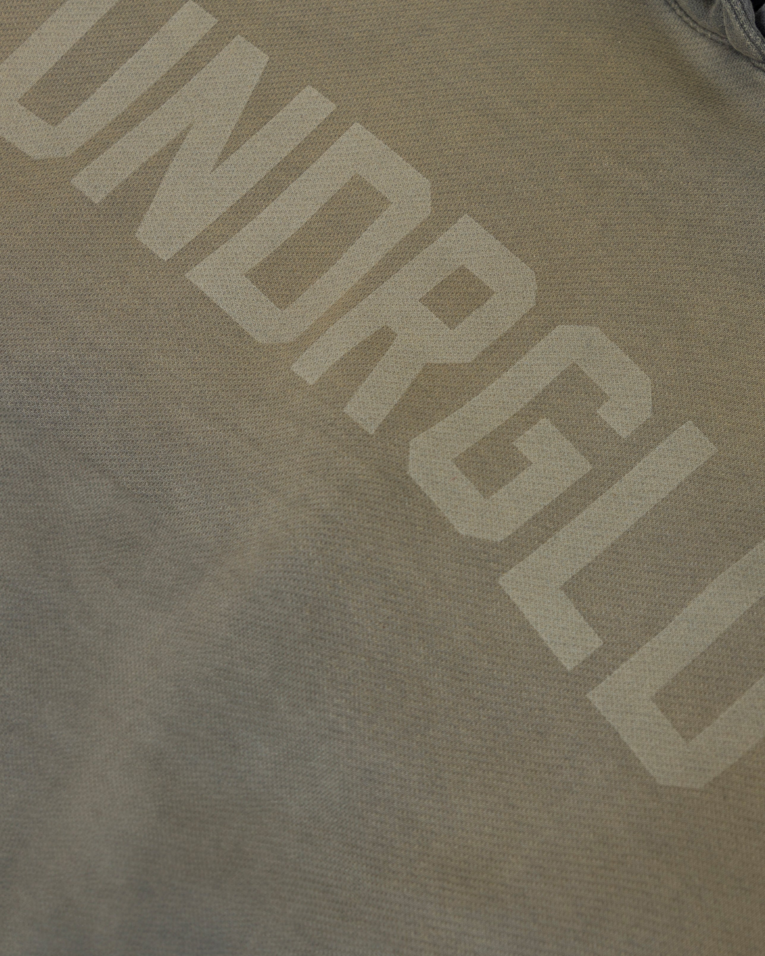 W Echoes UNDRGLD Slim Fit Hoodie Faded Olive - Image 4