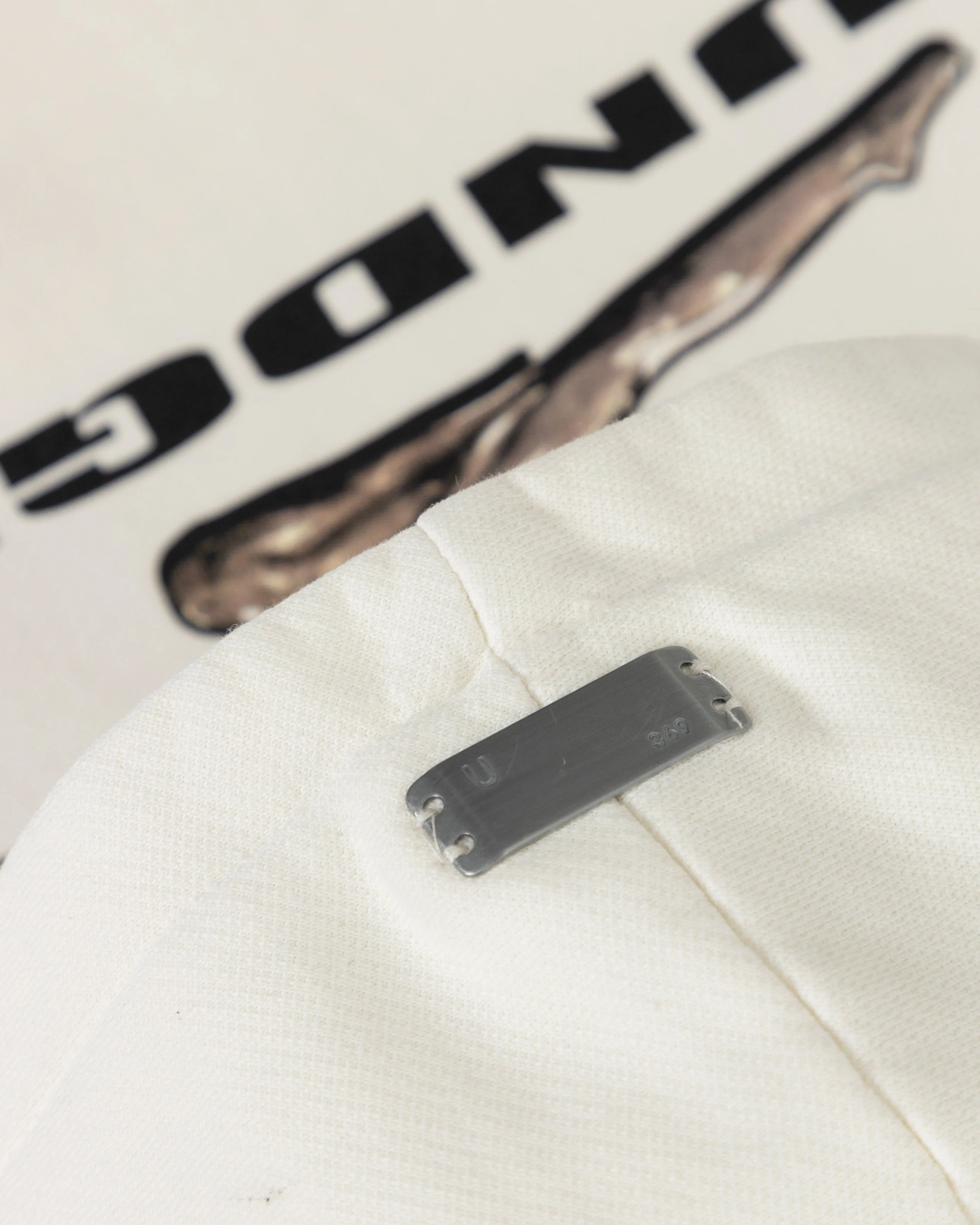 W Holy State Deco Boxy Fit Hoodie White - Image 6