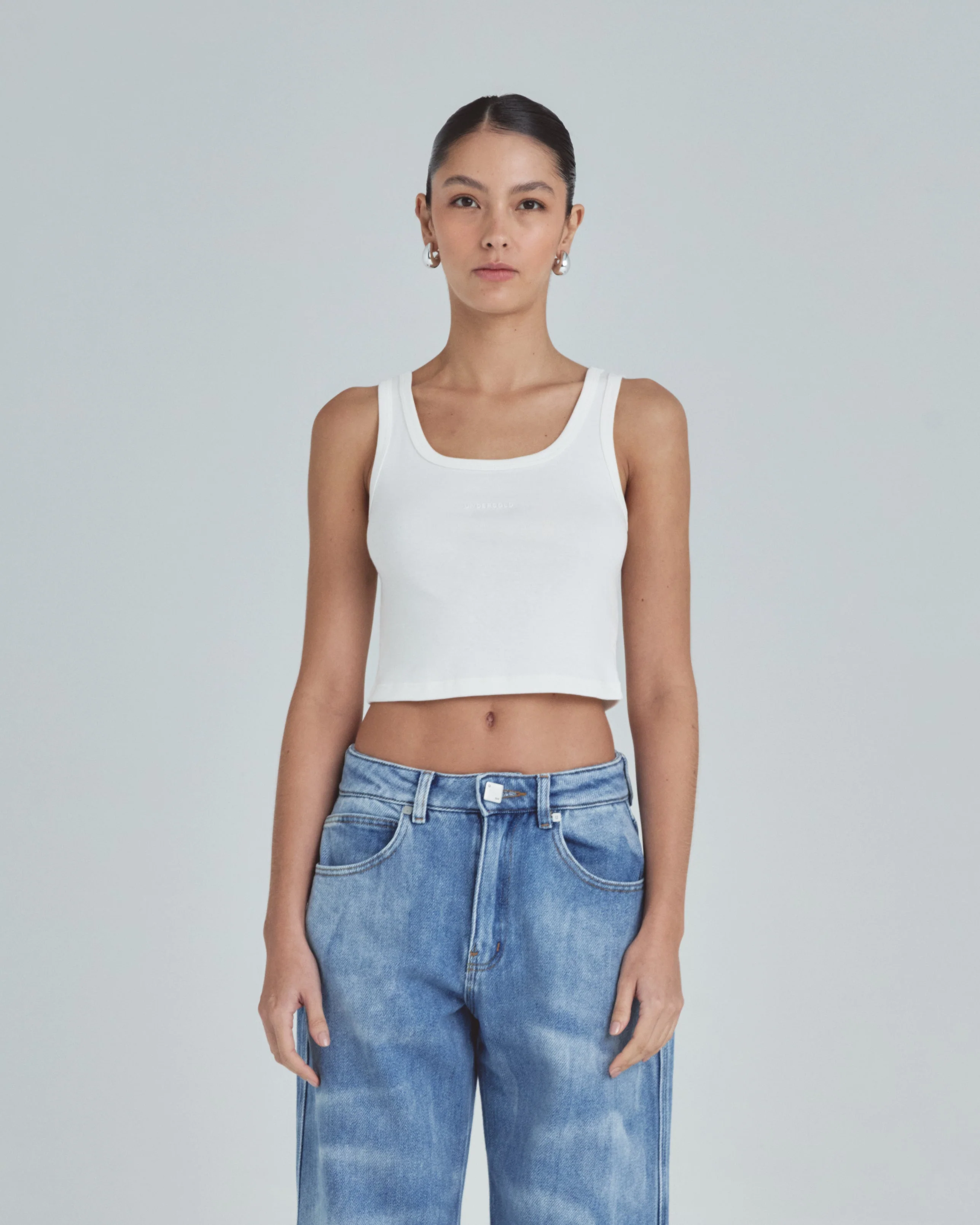 W Line Basic Tank Top White - Image 8