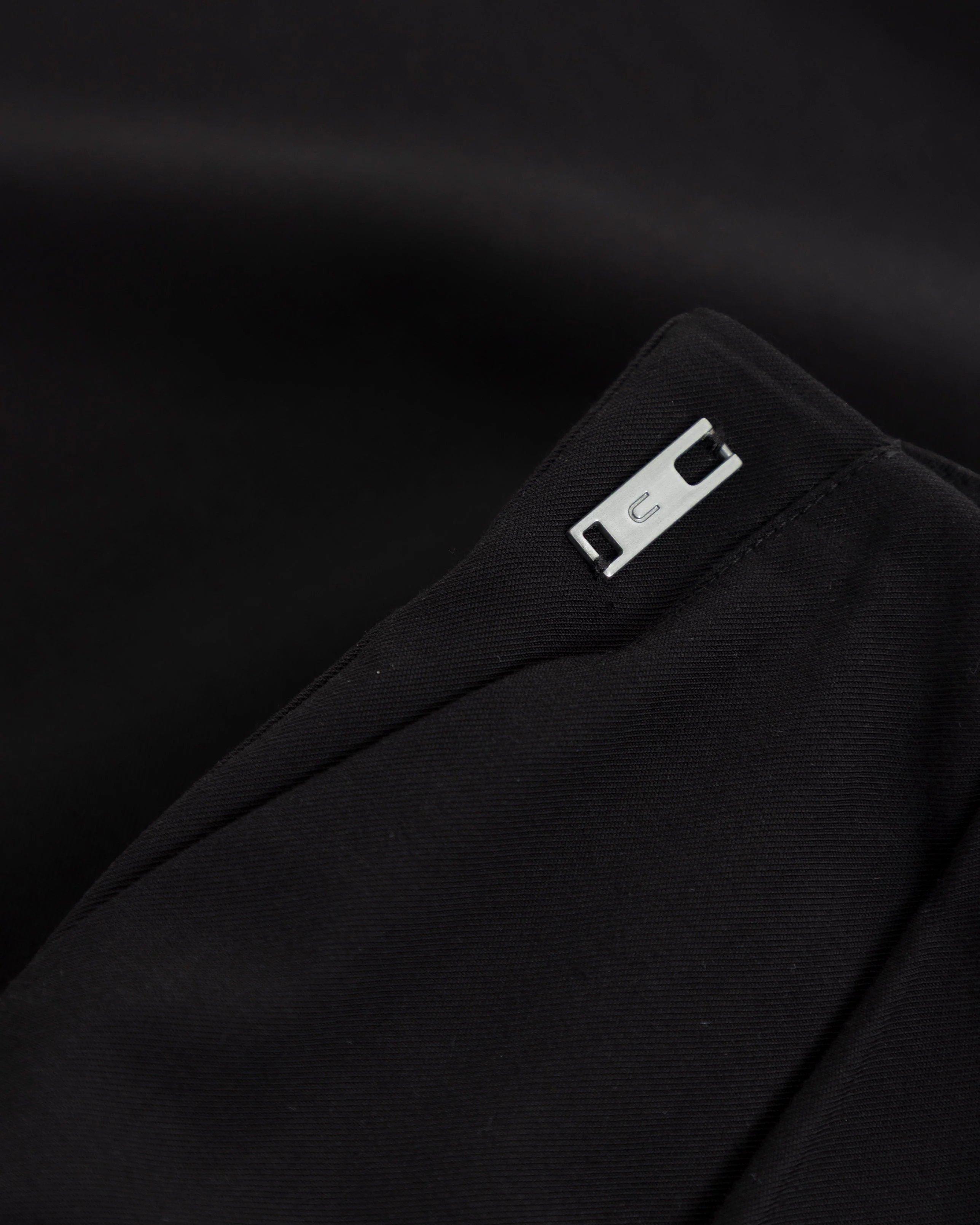 W Line Basic Wide Trousers Black - Image 4