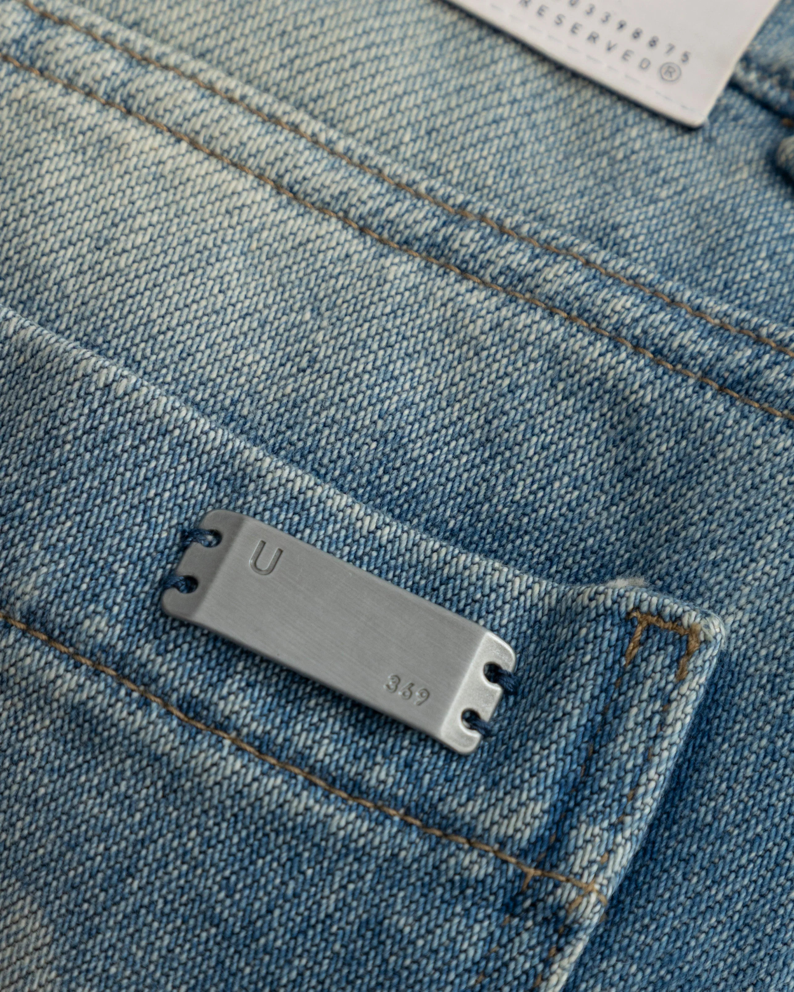 W Spring UNDRGLD Frayed Wide Jeans Blue - Image 6