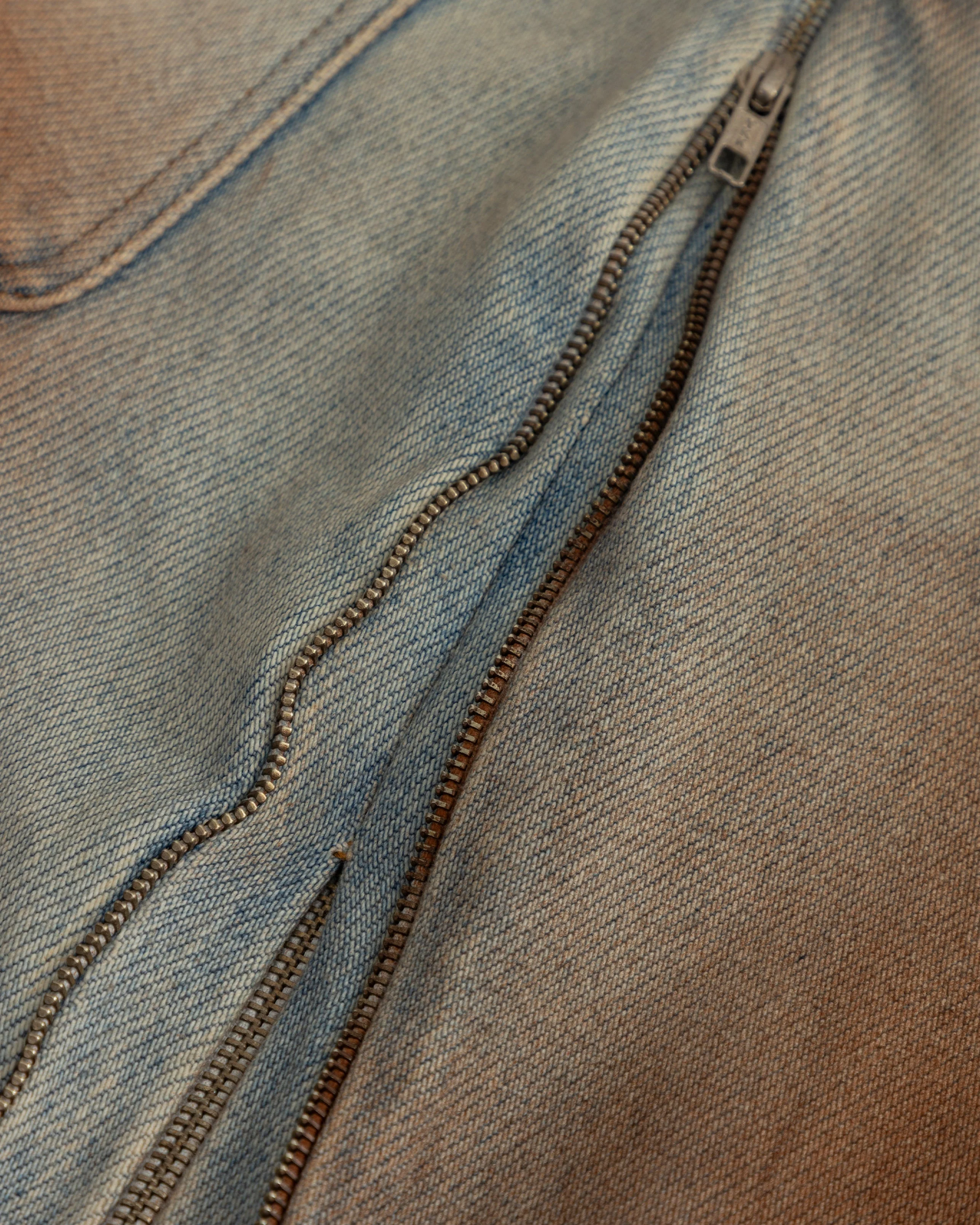 W Spring UNDRGLD Low Rise Zip Up Wide Jeans Brown - Image 6